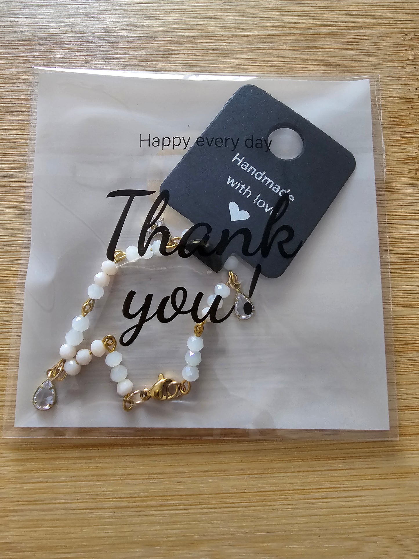 White and Gold Bracelet