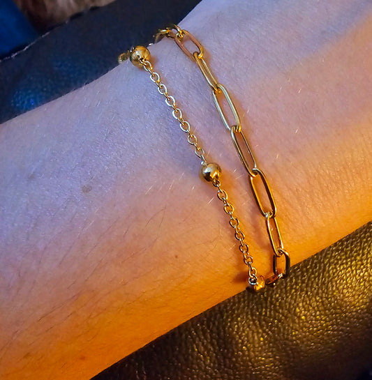 Unique mutli Gold bracelet
