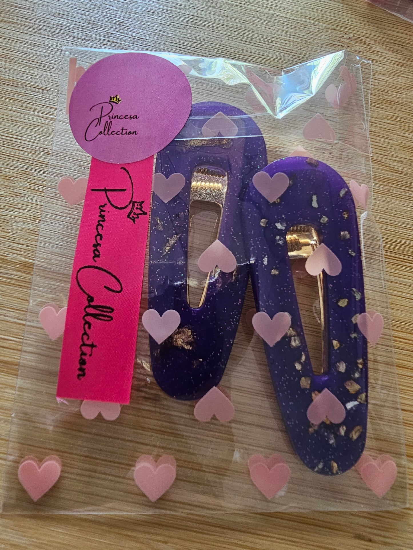 Purple Hair Clips