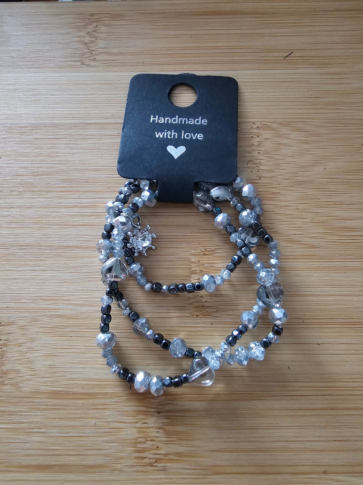 Grey wrap bracelet
