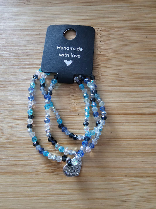 Blue wrap bracelet