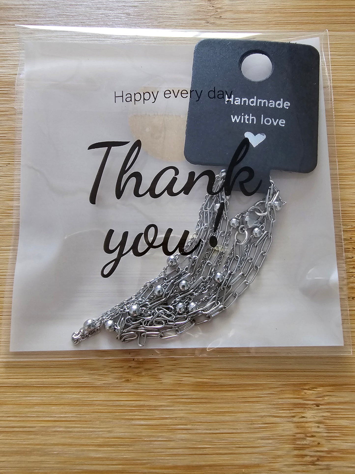 Silver multi bracelet