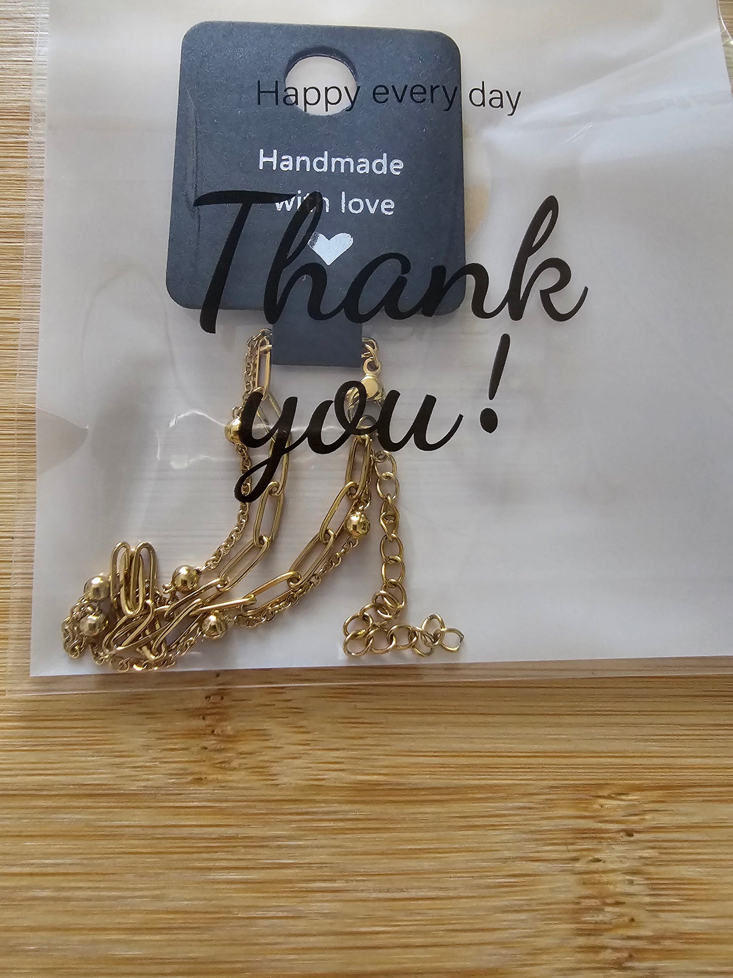 Unique mutli Gold bracelet
