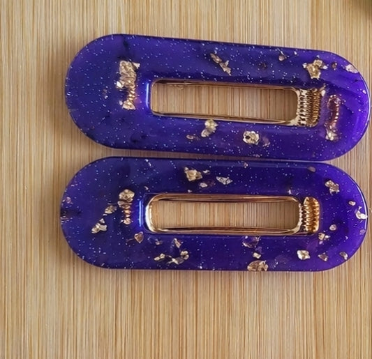 Purple Hair Clips