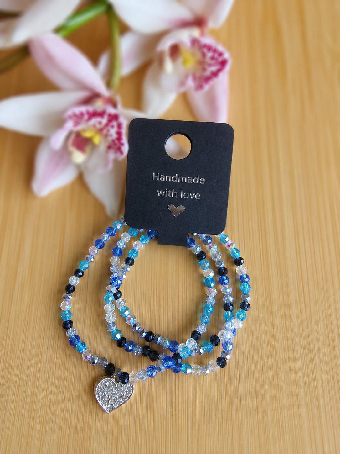 Blue wrap bracelet