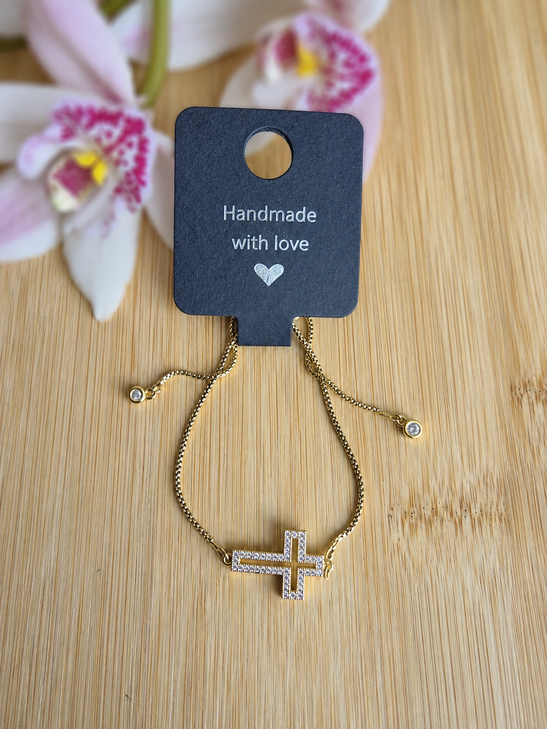 Gold Cross Bracelet