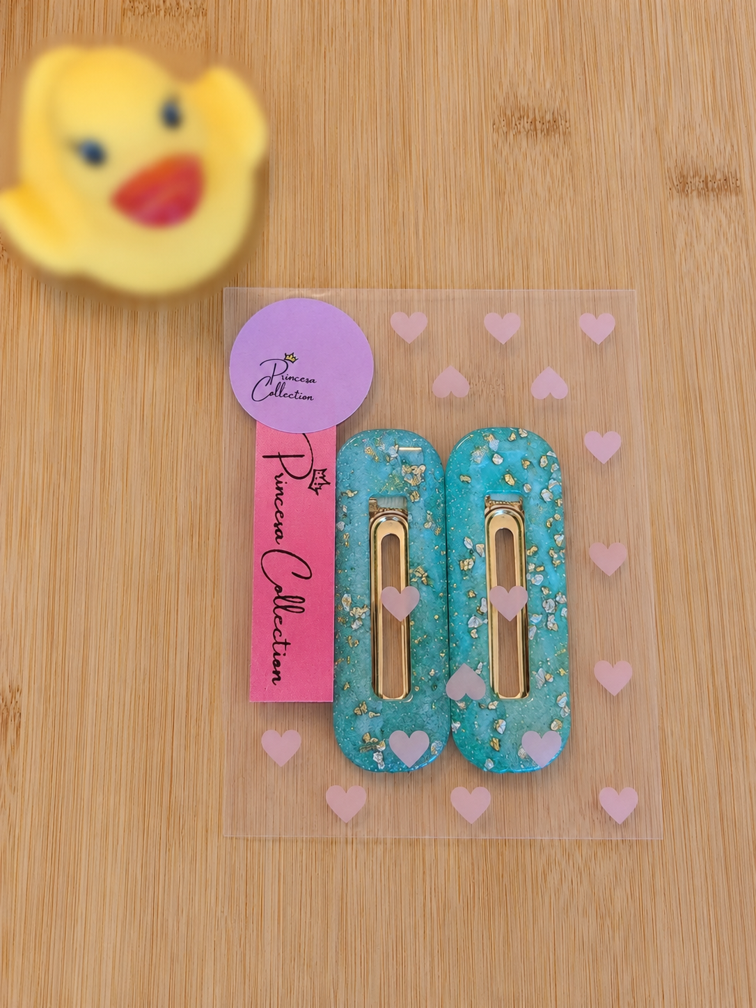 Green Hair Clips
