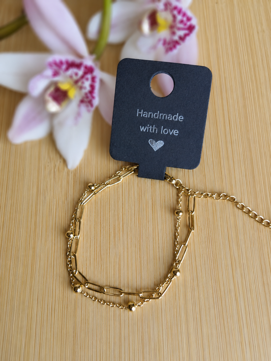 Unique mutli Gold bracelet