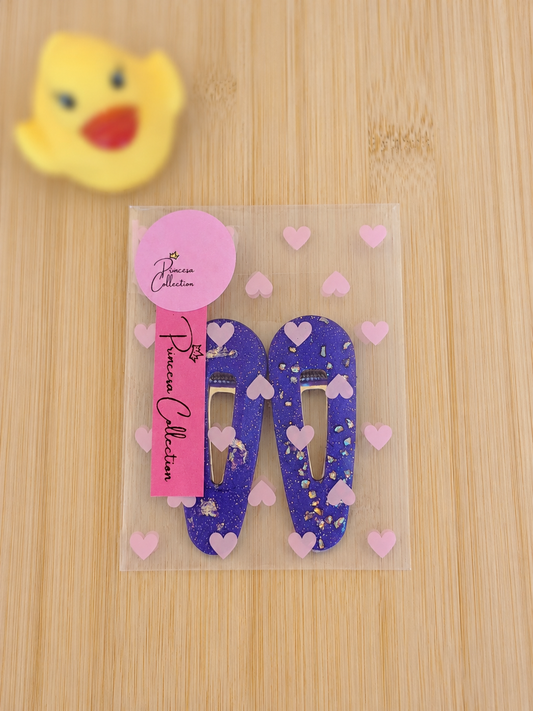 Purple Hair Clips